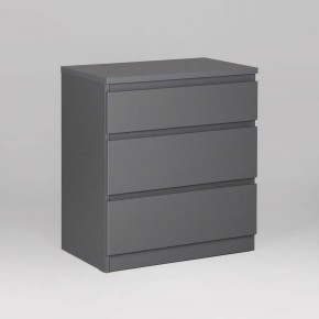 2.03.02.060.4 КАСТОР комод 3 ящика RU серый в Лабытнанги - labytnangi.ok-mebel.com | фото