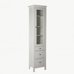 2.08.07.120.1 САГА шкаф с витриной 50 белый RU в Лабытнанги - labytnangi.ok-mebel.com | фото 2