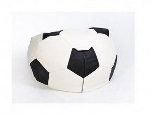 Кресло-мешок Мяч большой бело-черное в Лабытнанги - labytnangi.ok-mebel.com | фото 2