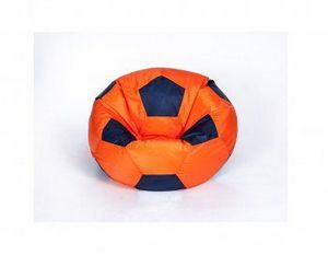 Кресло-мешок Мяч малый оранжево-черное в Лабытнанги - labytnangi.ok-mebel.com | фото 1