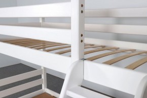 АДЕЛЬ Кровать двухъярусная с наклонной лестницей (белый) в Лабытнанги - labytnangi.ok-mebel.com | фото 6