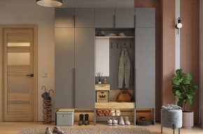 БАСКО Прихожая К7 (графит) в Лабытнанги - labytnangi.ok-mebel.com | фото 15