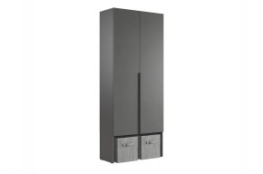 БАСКО Прихожая К7 (графит) в Лабытнанги - labytnangi.ok-mebel.com | фото 4