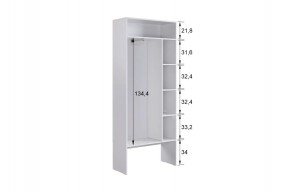 БАСКО Прихожая К7 (графит) в Лабытнанги - labytnangi.ok-mebel.com | фото 6