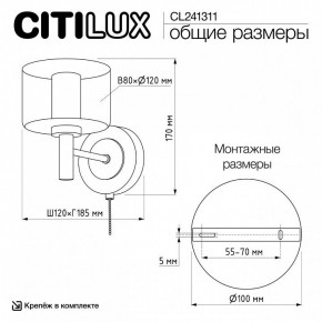 Бра Citilux ELAN CL241311 в Лабытнанги - labytnangi.ok-mebel.com | фото 8