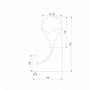 Бра Eurosvet Calyx 60168/1 латунь в Лабытнанги - labytnangi.ok-mebel.com | фото 3