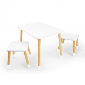 Детский комплект стол и два табурета Rolti Baby (белая столешница/белое сиденье/береза ножки) в Лабытнанги - labytnangi.ok-mebel.com | фото 1