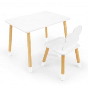 Детский комплект стол и стул «Облачко» Rolti Baby (белый/береза, массив березы/мдф) в Лабытнанги - labytnangi.ok-mebel.com | фото