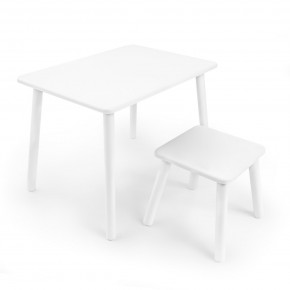 Детский комплект стол и табурет Rolti Baby (белая столешница/белое сиденье/белые ножки) в Лабытнанги - labytnangi.ok-mebel.com | фото