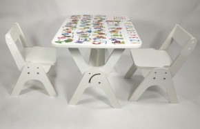 Детский растущий стол-парта и два стула Я САМ "Умка-Дуо" (Алфавит) в Лабытнанги - labytnangi.ok-mebel.com | фото