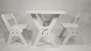 Детский растущий стол-парта и два стула Я САМ "Умка-Дуо" (Белый) в Лабытнанги - labytnangi.ok-mebel.com | фото