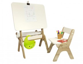 Детский растущий стол-парта и стул Я САМ "Умка" (Дуб/Серый) в Лабытнанги - labytnangi.ok-mebel.com | фото 3