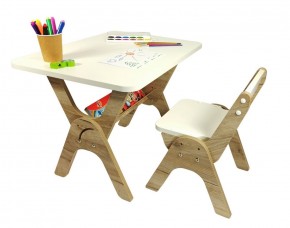 Детский растущий стол-парта и стул Я САМ "Умка" (Дуб/Серый) в Лабытнанги - labytnangi.ok-mebel.com | фото 4