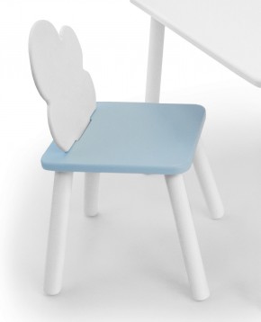 Детский стул Облачко (Белый/Голубой/Белый) в Лабытнанги - labytnangi.ok-mebel.com | фото