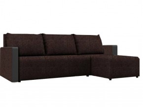 Диван угловой Алиса 3 Savana Chocolate - Teos Dark Brown в Лабытнанги - labytnangi.ok-mebel.com | фото
