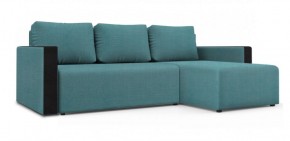 Диван угловой Алиса 3 Vital BLUE - Teos Black в Лабытнанги - labytnangi.ok-mebel.com | фото