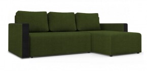 Диван угловой Алиса 3 Vital GREEN - Teos Black в Лабытнанги - labytnangi.ok-mebel.com | фото