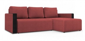 Диван угловой Алиса 3 Vital PEACH - Teos Black в Лабытнанги - labytnangi.ok-mebel.com | фото