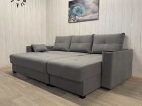 Диван угловой Комфорт-3 (НПБ+МДФ) велюр Galaxy Lite 26 в Лабытнанги - labytnangi.ok-mebel.com | фото 3