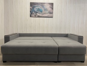 Диван угловой Комфорт-3 (НПБ+МДФ) велюр Galaxy Lite 26 в Лабытнанги - labytnangi.ok-mebel.com | фото 4