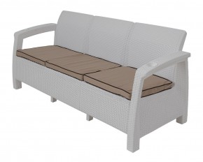 Диван Yalta Premium Sofa 3 Set (Ялта) белый (+подушки под спину) в Лабытнанги - labytnangi.ok-mebel.com | фото