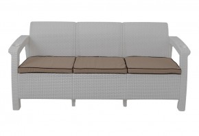 Диван Yalta Premium Sofa 3 Set (Ялта) белый (+подушки под спину) в Лабытнанги - labytnangi.ok-mebel.com | фото 2
