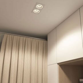 DK2062-WH Встраиваемый светильник, IP 20, до 15 Вт, GU10, LED, белый, алюминий в Лабытнанги - labytnangi.ok-mebel.com | фото 4