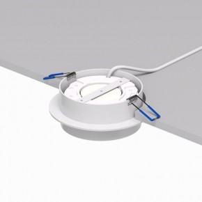 DK2090-WH Встраиваемый светильник FLAT, IP 20, до 15 Вт, GX53, LED, белый, алюминий в Лабытнанги - labytnangi.ok-mebel.com | фото 3