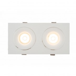 DK2122-WH Встраиваемый светильник, IP 20, 50 Вт, GU10, белый, алюминий в Лабытнанги - labytnangi.ok-mebel.com | фото