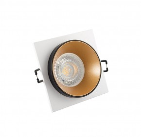 DK2402-GD Встраиваемый светильник, IP 20, 50 Вт, GU10, черный/золотой, алюминий в Лабытнанги - labytnangi.ok-mebel.com | фото