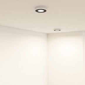 DK2440-WB Встраиваемый светильник DUAL 5+5 Вт, LED 4000K, IP 20, d90mm, белый/черный, алюминий/акрил в Лабытнанги - labytnangi.ok-mebel.com | фото