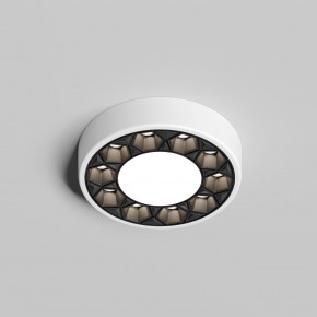 DK2440-WB Встраиваемый светильник DUAL 5+5 Вт, LED 4000K, IP 20, d90mm, белый/черный, алюминий/акрил в Лабытнанги - labytnangi.ok-mebel.com | фото