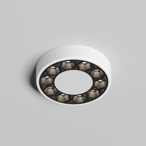 DK2440-WB Встраиваемый светильник DUAL 5+5 Вт, LED 4000K, IP 20, d90mm, белый/черный, алюминий/акрил в Лабытнанги - labytnangi.ok-mebel.com | фото 3