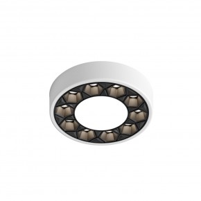 DK2440-WB Встраиваемый светильник DUAL 5+5 Вт, LED 4000K, IP 20, d90mm, белый/черный, алюминий/акрил в Лабытнанги - labytnangi.ok-mebel.com | фото 4