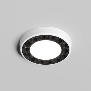 DK2441-WB Встраиваемый светильник DUAL 9+9 Вт, LED 4000K, IP 20, d120mm, белый/черный, алюминий/акрил в Лабытнанги - labytnangi.ok-mebel.com | фото 2