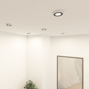 DK2441-WB Встраиваемый светильник DUAL 9+9 Вт, LED 4000K, IP 20, d120mm, белый/черный, алюминий/акрил в Лабытнанги - labytnangi.ok-mebel.com | фото 6