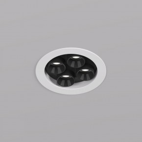 DK2510-WB Встраиваемый светильник SPACE со светодиодом d65 220V 8W 38° 4000К IP20 белый/черный алюминий в Лабытнанги - labytnangi.ok-mebel.com | фото