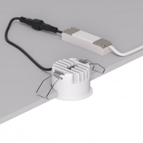 DK2510-WB Встраиваемый светильник SPACE со светодиодом d65 220V 8W 38° 4000К IP20 белый/черный алюминий в Лабытнанги - labytnangi.ok-mebel.com | фото 3