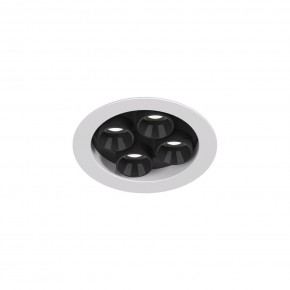 DK2510-WB Встраиваемый светильник SPACE со светодиодом d65 220V 8W 38° 4000К IP20 белый/черный алюминий в Лабытнанги - labytnangi.ok-mebel.com | фото 4