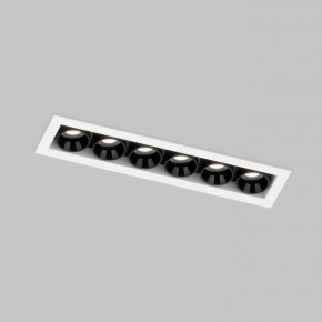 DK2514-WB Встраиваемый светильник SPACE со светодиодом L126mm 220V 10W 38° 4000К IP20 белый/черный алюминий в Лабытнанги - labytnangi.ok-mebel.com | фото