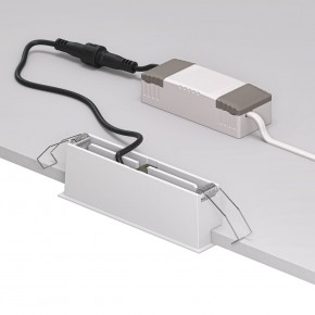 DK2514-WB Встраиваемый светильник SPACE со светодиодом L126mm 220V 10W 38° 4000К IP20 белый/черный алюминий в Лабытнанги - labytnangi.ok-mebel.com | фото 3