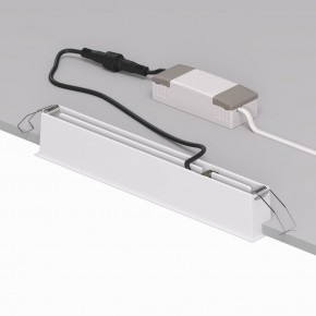DK2515-WB Встраиваемый светильник SPACE со светодиодом L240mm 220V 20W 38° 4000К IP20 белый/черный алюминий в Лабытнанги - labytnangi.ok-mebel.com | фото 3