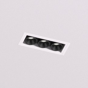 DK2530-WB Встраиваемый светильник SPACE со светодиодом под шпатлевку L69mm 220V 6W 38° 4000К IP20 белый/черный алюминий в Лабытнанги - labytnangi.ok-mebel.com | фото