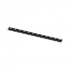 DK2532-WB Встраиваемый светильник SPACE со светодиодом под шпатлевку L240mm 220V 20W 38° 4000К IP20 белый/черный алюминий в Лабытнанги - labytnangi.ok-mebel.com | фото 5