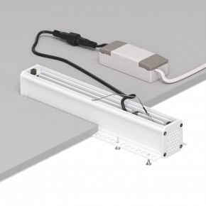 DK2532-WB Встраиваемый светильник SPACE со светодиодом под шпатлевку L240mm 220V 20W 38° 4000К IP20 белый/черный алюминий в Лабытнанги - labytnangi.ok-mebel.com | фото 6