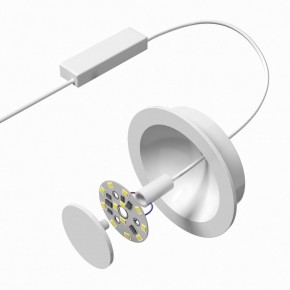 DK2700-WH Встраиваемый светильник, IP 20, 7 Вт, LED 3000, белый, алюминий в Лабытнанги - labytnangi.ok-mebel.com | фото 4