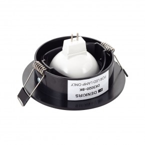 DK3020-BK Встраиваемый светильник, IP 20, 10 Вт, GU5.3, LED, черный, пластик в Лабытнанги - labytnangi.ok-mebel.com | фото 3