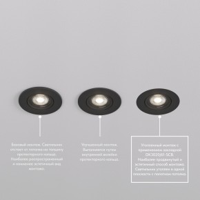 DK3020-BK Встраиваемый светильник, IP 20, 10 Вт, GU5.3, LED, черный, пластик в Лабытнанги - labytnangi.ok-mebel.com | фото 5