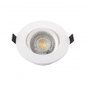 DK3020-WH Встраиваемый светильник, IP 20, 10 Вт, GU5.3, LED, белый, пластик в Лабытнанги - labytnangi.ok-mebel.com | фото 2