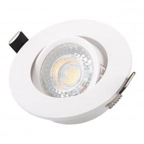 DK3020-WH Встраиваемый светильник, IP 20, 10 Вт, GU5.3, LED, белый, пластик в Лабытнанги - labytnangi.ok-mebel.com | фото 2